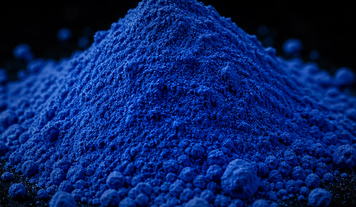 Leuchtend blaues Kobalt als Rohstoff